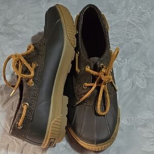 Michael Kors Brown and Tan Ankle Booties with Leather Upper